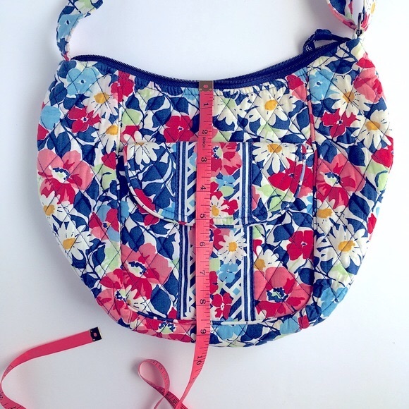 Vera Bradley Summer Cottage Pattern Crossbody Saddle Bag - Picture 10 of 13